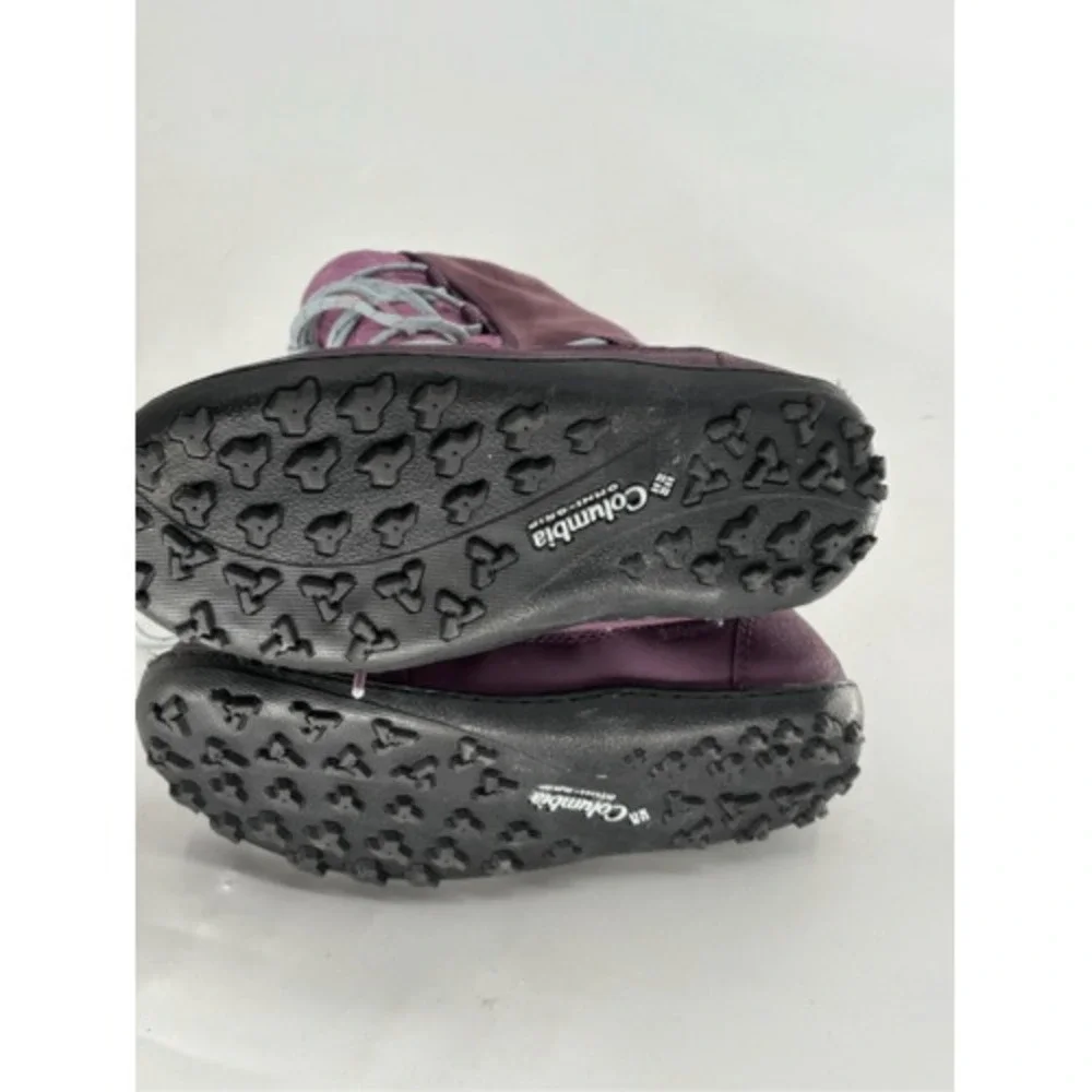 Columbia Boots Waterproof Winter Tall Loveland Kids Girls 4 Purple Pink Lace‎ Up